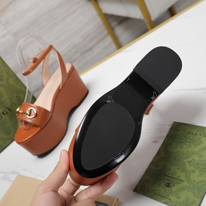 JHGS20 Slipper 8CM Heel Size 35-42 Leather Shoes with box