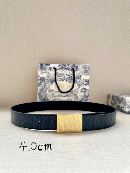 DBL4 Real leather 4.0CM 95-125CM Belt with all packing