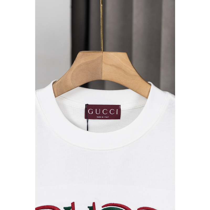 GUC19 New men's and women's summer pure cotton top T-shirt clothing