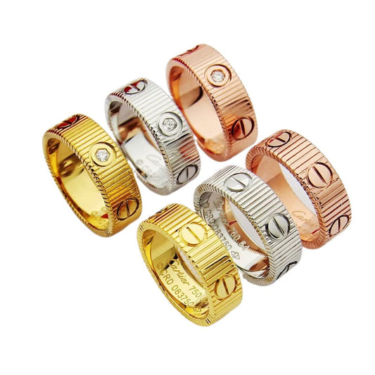 CAR61 carter new style LOVE ring for men and women with logo  high quality