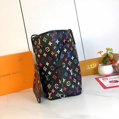GLP160 Neverfull Bag L*V bag for lady gift  32x29x17CM Canvas leather