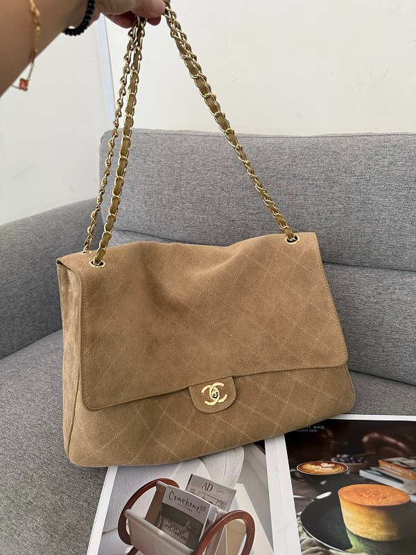 LCP101 Suede cowhide Bag 38.5-11-26CM 32-10-19.5CM Shoulder bags