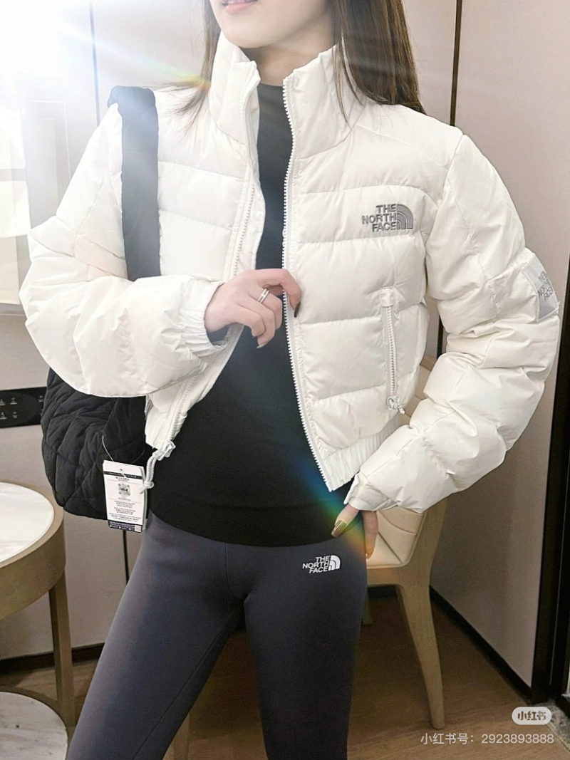 106175  Women's North Short Splicing Down Jacket Clothes