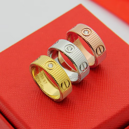 CAR61 carter new style LOVE ring for men and women with logo  high quality