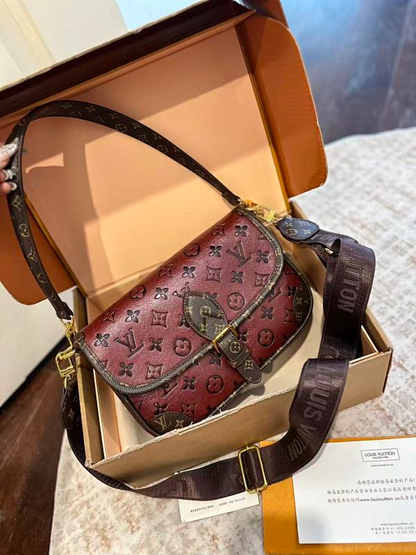 ALP5 Leather Bag 25-15-9CM PVC Handbag With Box