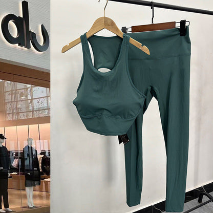 alo5105+3110   Women's yoga set with high stretch running and fitness pants clothing