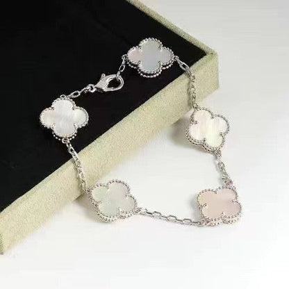 VAB100 Natural Stone 4 Flower Bracelet Premium Jewelry No packaging AAAAA quality