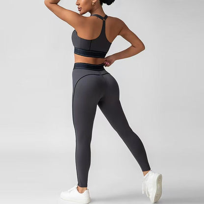 PALC10 Women's Butt-Lifting Yoga 2-Piece Set - Versatile Tank Top for Workout, Running & Pilates clothes