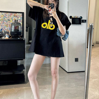 PALC14  Couple's summer versatile simple letter short sleeved Hong Kong fashion brand T-shirt clothing