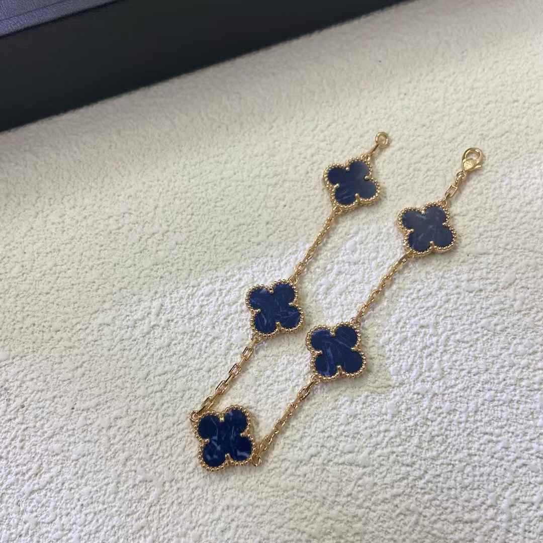 VAB100 Natural Stone 4 Flower Bracelet Premium Jewelry No packaging AAAAA quality