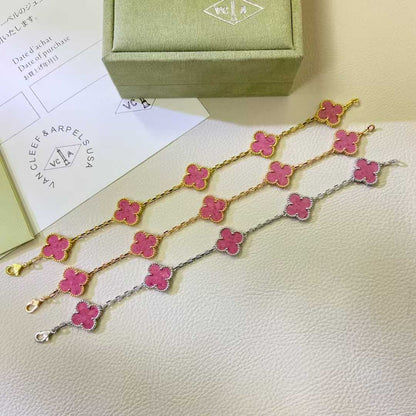 VAB100 Natural Stone 4 Flower Bracelet Premium Jewelry No packaging AAAAA quality