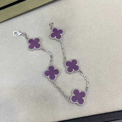 VAB100 Natural Stone 4 Flower Bracelet Premium Jewelry No packaging AAAAA quality