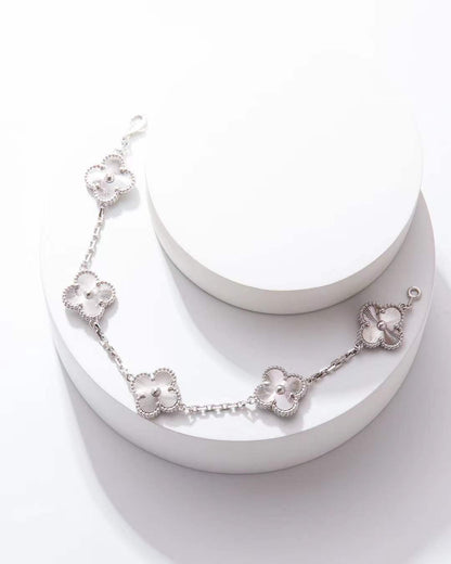 VAB100 Natural Stone 4 Flower Bracelet Premium Jewelry No packaging AAAAA quality