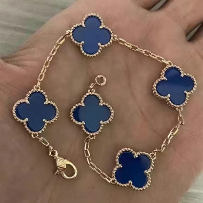 VAB100 Natural Stone 4 Flower Bracelet Premium Jewelry No packaging AAAAA quality