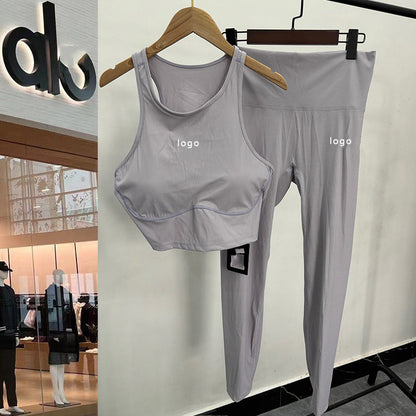 alo5105+3110   Women's yoga set with high stretch running and fitness pants clothing