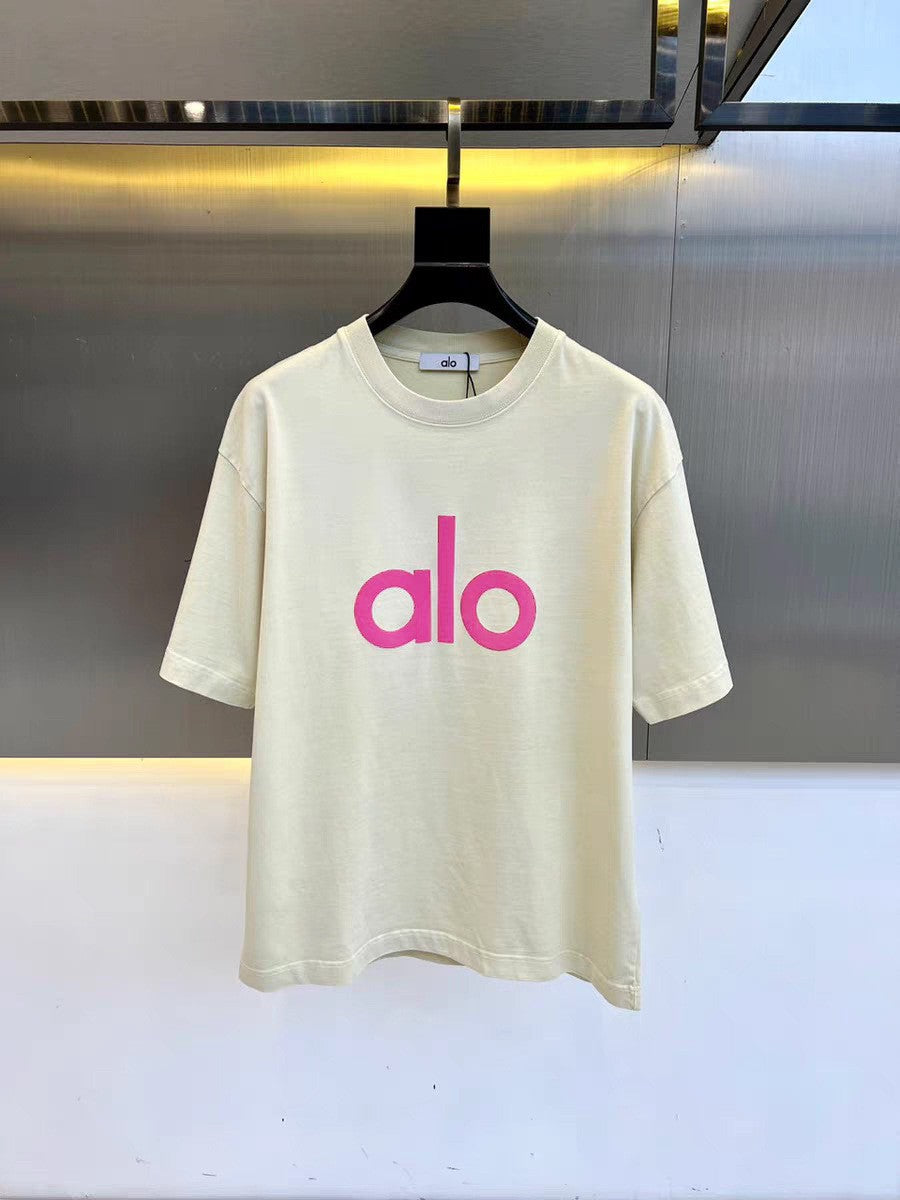 PALC14  Couple's summer versatile simple letter short sleeved Hong Kong fashion brand T-shirt clothing