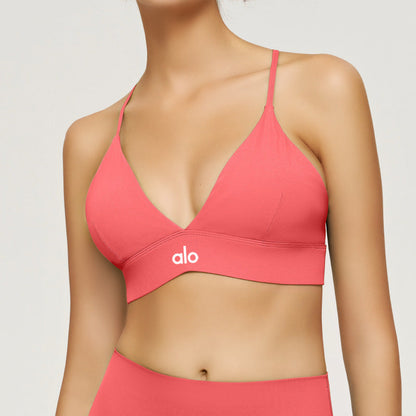 PALC12   Women's Summer Sports Bra Yoga Top with Removable Pads clothes