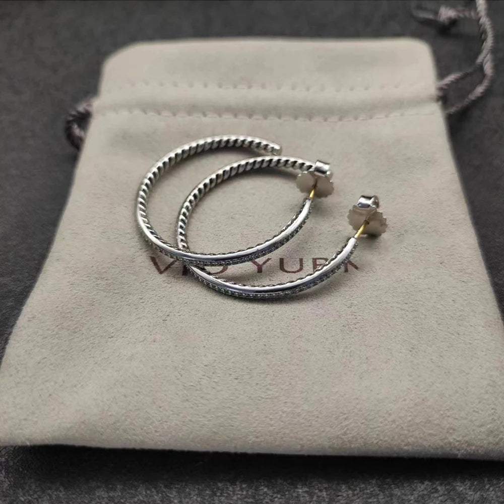 High Quality Fashion Classic 925 Silver Dy New Stud Earrings For Everyday Wear