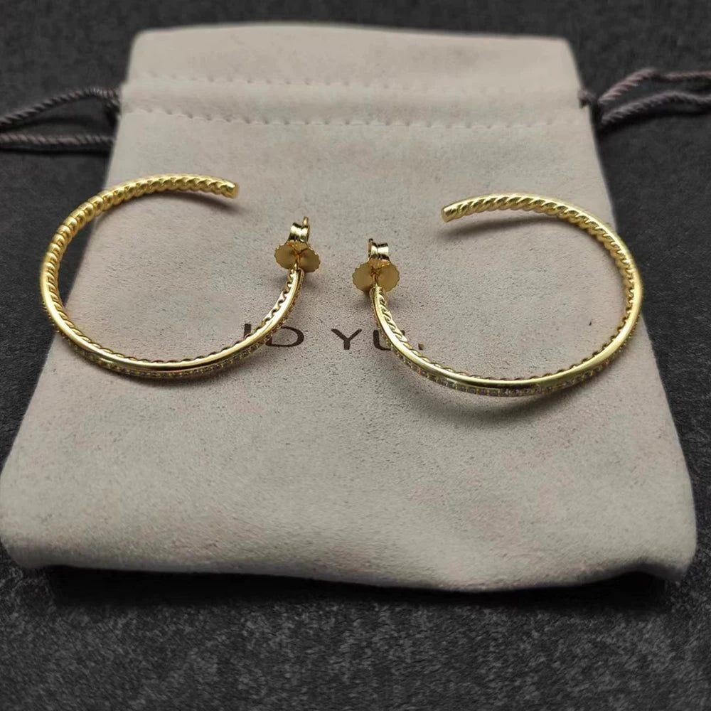 High Quality Fashion Classic 925 Silver Dy New Stud Earrings For Everyday Wear