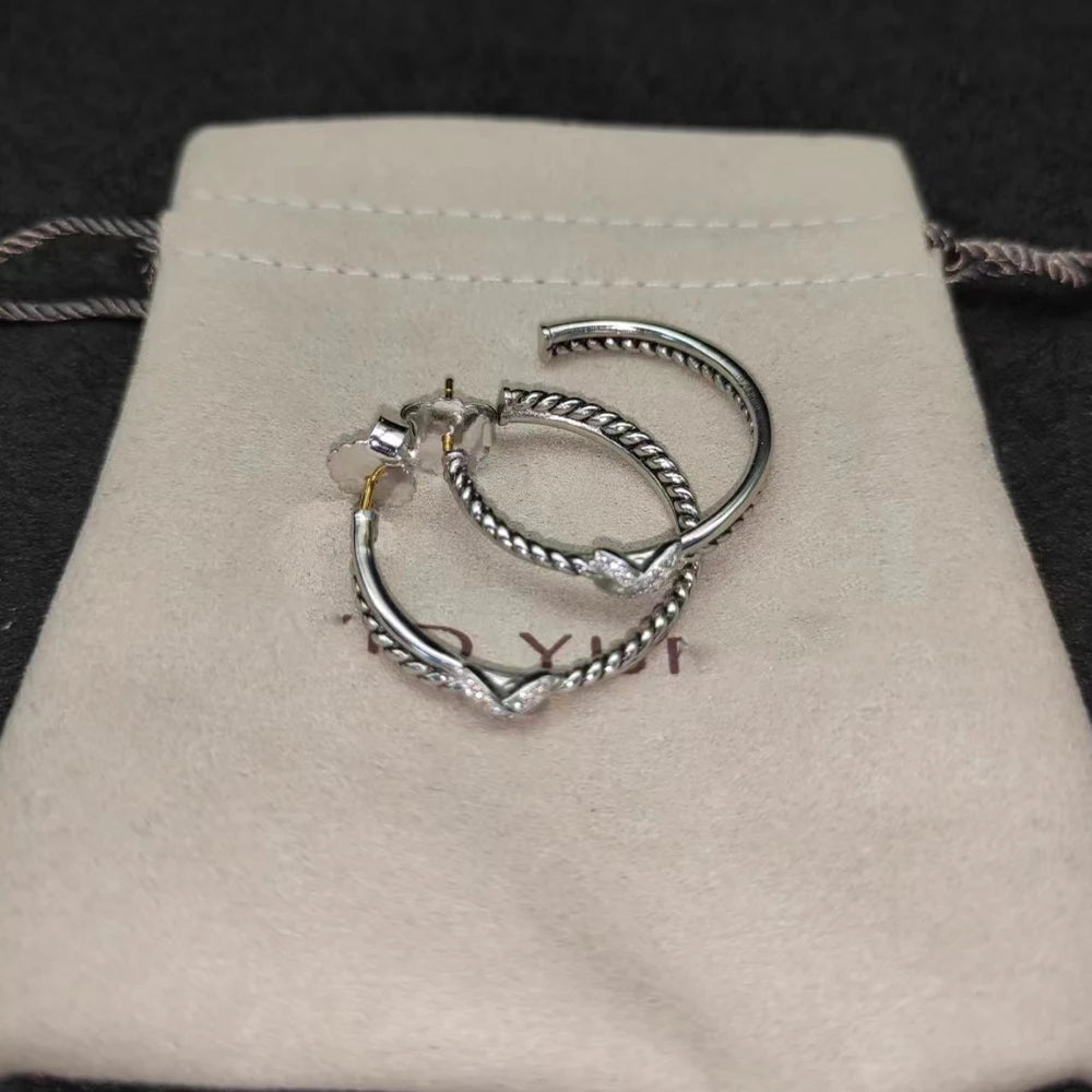 High Quality Fashion Classic 925 Silver Dy New Stud Earrings For Everyday Wear