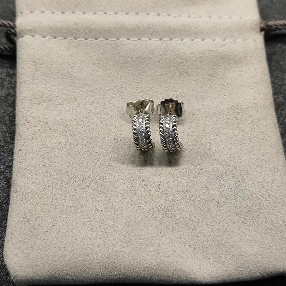 High Quality Fashion Classic 925 Silver Dy New Stud Earrings For Everyday Wear