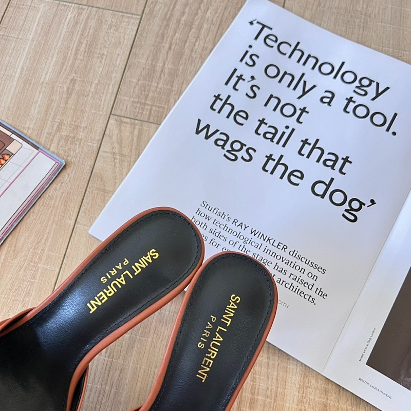 MYS3 Synthetic Leather 9CM Slippers Size 35-41 Shoes with Box