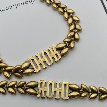 DNS1 Wheat Ear Series Set ❤️ Classic retro style necklace, bracelet, earring jewelry for women