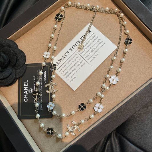 X708  Women's necklace, sweater chain, one three piece jewelry