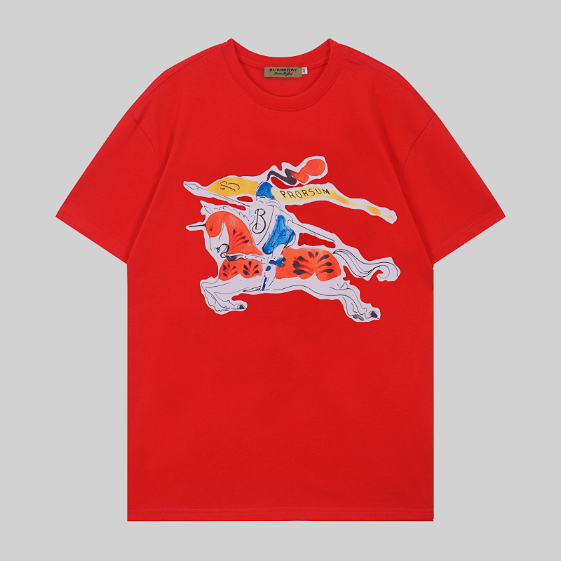 BUC037 New Year of the Horse Men's and Women's Summer Pure Cotton Top T-shirt Clothing