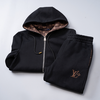 LVC404 New men's autumn and winter long sleeved suit top+pants clothing
