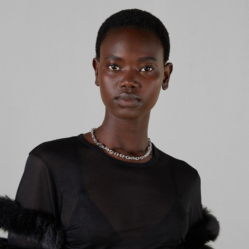 X739  Men's and women's titanium steel necklace jewelry