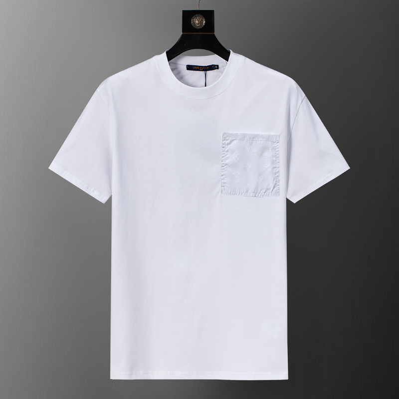LVC122 New men's and women's summer pure cotton short sleeved top clothing