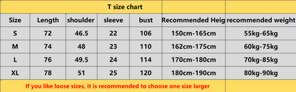 SPC20 New men's and women's summer pure cotton top T-shirt clothing