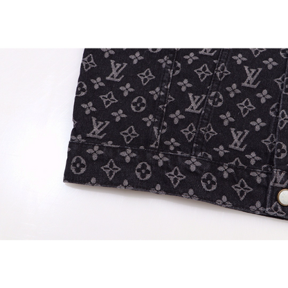 LVC041 New men's and women's high-quality denim jackets with loose fit clothing