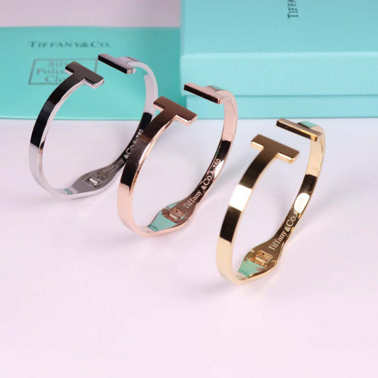 TB99 Bracelet 316L steel plating gold Bangle Jewelry