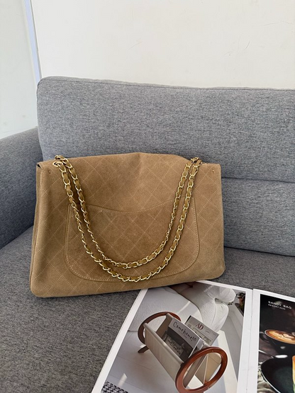 LCP101 Suede cowhide Bag 38.5-11-26CM 32-10-19.5CM Shoulder bags