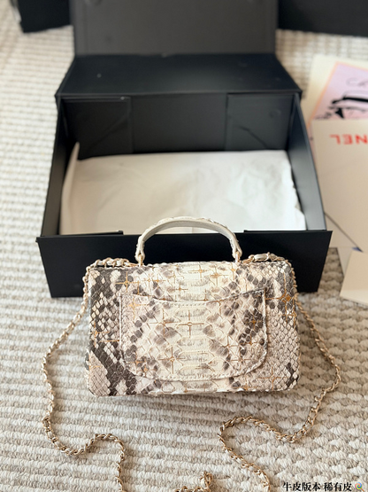 ACP26 Cowhide Leather Bag 20-12CM Bags with box