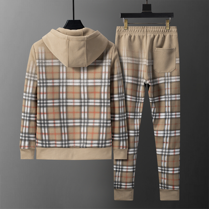 BUC202  New men's autumn and winter long sleeved suit top+pants clothing
