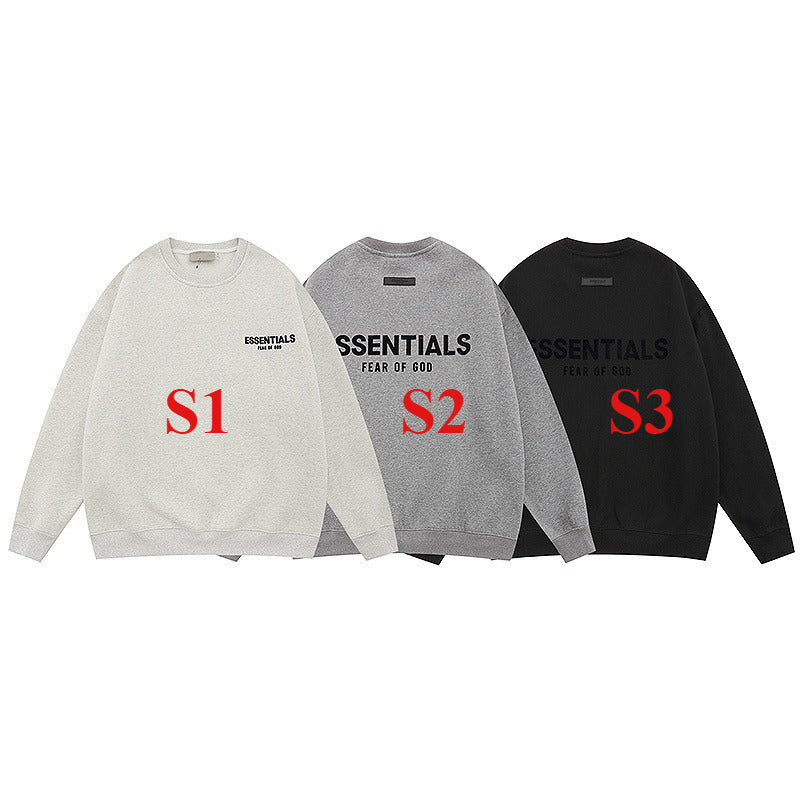 ESC22  New Men's and Women's Same Style Autumn/Winter Thin Velvet Hoodie Sweatshirt Clothing