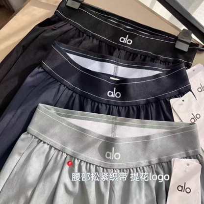 PALP11   Casual Sporty Sweet Style New Arrival Woven Belt Loose Slimming Wide-Leg Lightweight High-Waisted Magic Pants clothes