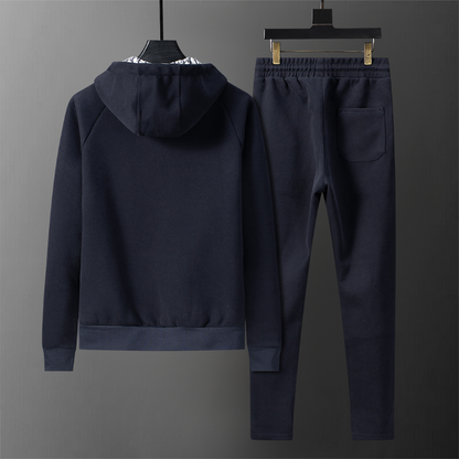 DIC200  New men's autumn and winter long sleeved suit top+pants clothing