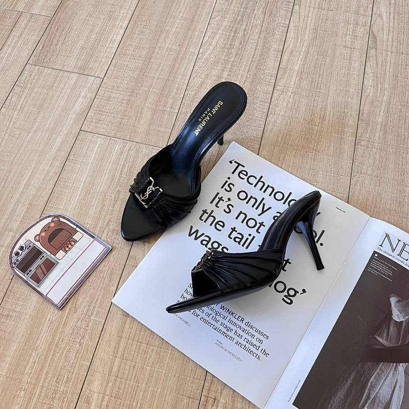 MYS3 Synthetic Leather 9CM Slippers Size 35-41 Shoes with Box