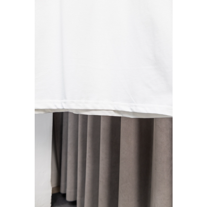 BUC035 New men's and women's summer T-shirts with double yarn, pure cotton fabric, embroidered short sleeved clothing