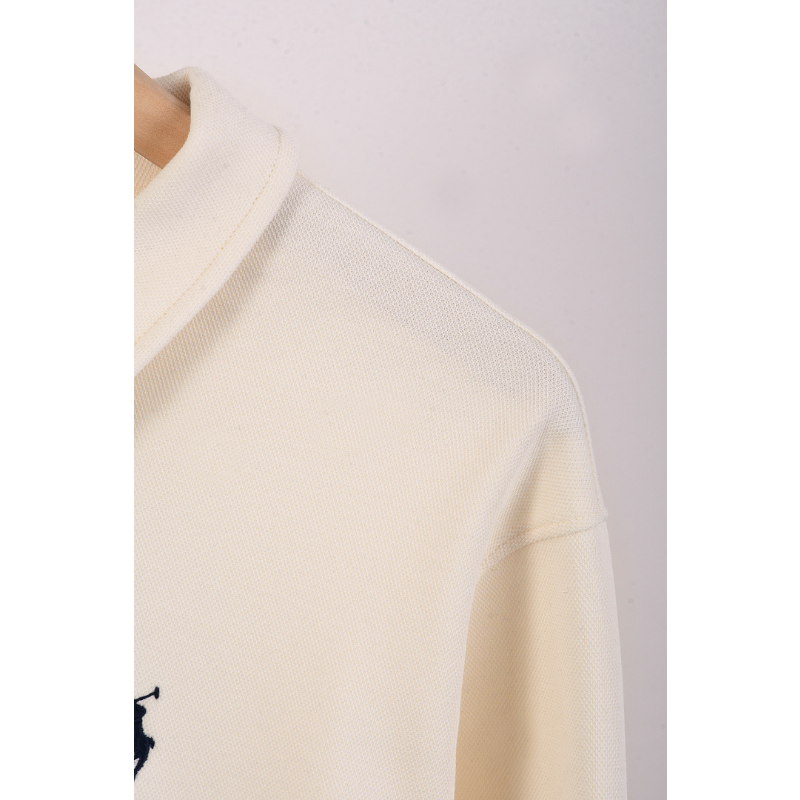 LFC22 New men's and women's spring and autumn pure cotton hoodie polo collar top clothing