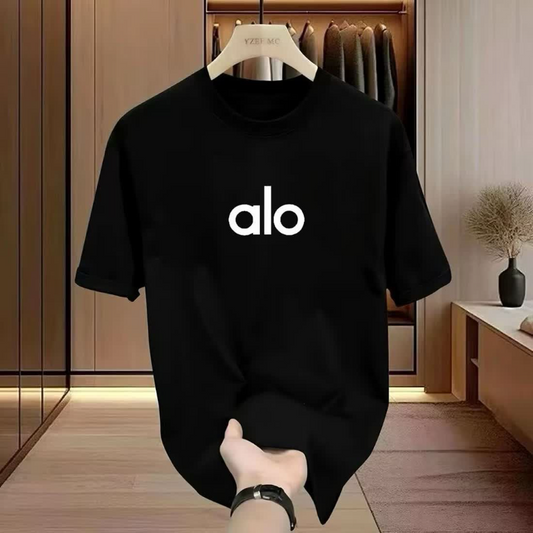 PALC30   Men's and women's summer trendy brand fashionable letter pure cotton short sleeved clothes