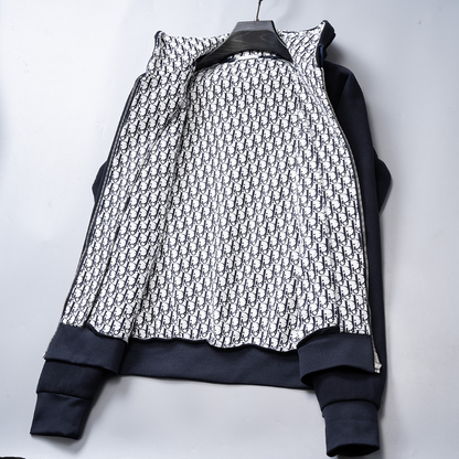 DIC200  New men's autumn and winter long sleeved suit top+pants clothing