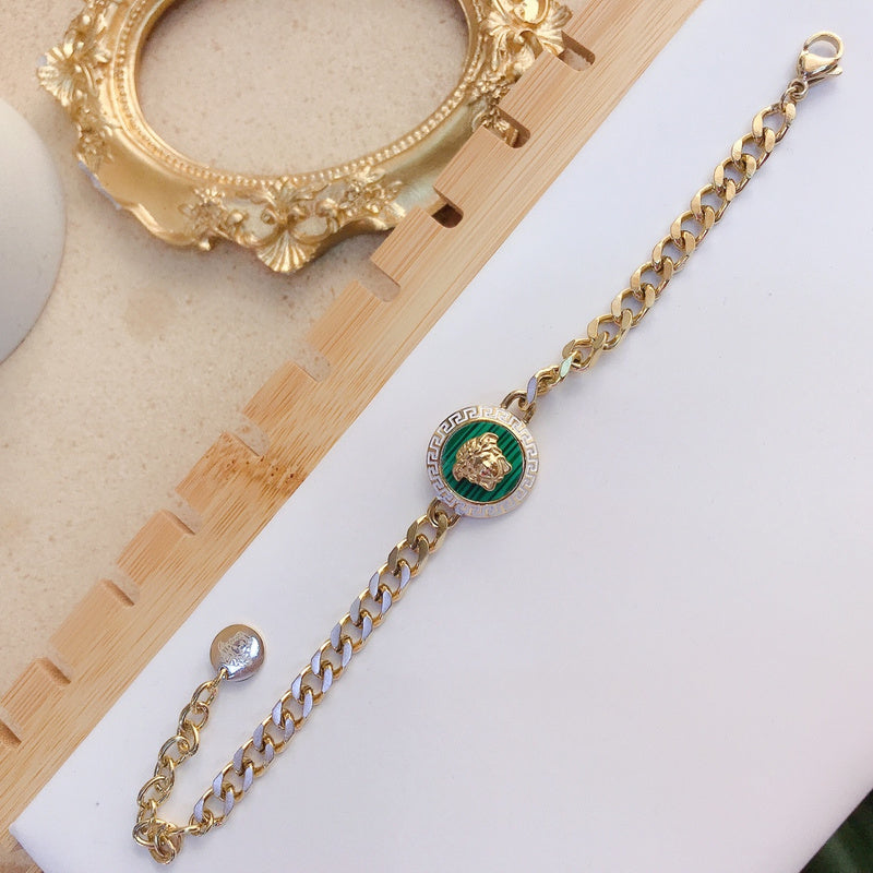 VEL036 Bracelet 316L steel plating gold Jewelry