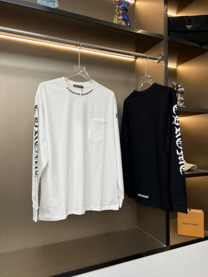 KLC22 New men's and women's pure cotton long sleeved casual clothes