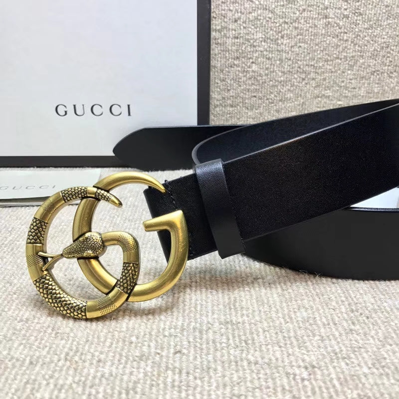 GCBL8 wide 3.8cm total length 95-125cm Leather Belt High Quality With packing