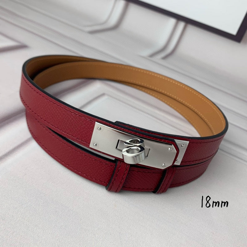 HBL7 Real leather 1.8CM 95-110CM Belt with all packing